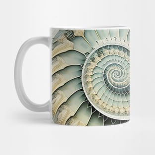 Fibonacci Sequence: Fibonacci Shell Art Mug